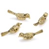 MARGUERASW 4 Pack Brass Drawer Pull Knob，Gold Drawer knobs Bird