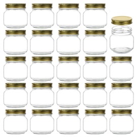 8 oz Glass Jars With Lids,Encheng Ball Regular Mouth Mason Jars For Storage,Pickles Canning Jars For Caviar,Herb,Jelly,Jams,Honey,Glass Storage Jars For Kitchen Dishware Safe,Set Of 30 …
