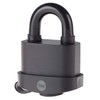 YALE Y221B/52/125/1 - Brass Closed Shackle Padlock (51mm) - Black