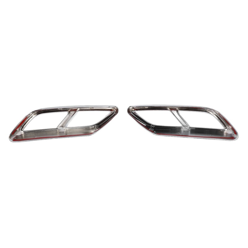 2PCS Exhaust Muffler Tail Pipe Cover Left Right Decorative Tail