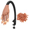 Flexible Movable False Fake Hands Nail Art Manicure Practice Hand