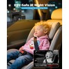 Baby Car Camera for 2 Kids - 7" IPS Split