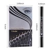 7Pcs Colored Winged Eyeliners Face Stamp Set, Star Flowers Heart