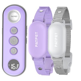 PATPET Shock Collar for Dogs(10-120lbs), 4000ft Rechargeable IPX7 Waterproof Training Collar with Remote for 2 Dogs- Electric Dog Collar for Small Medium Large Dogs 2 Packs