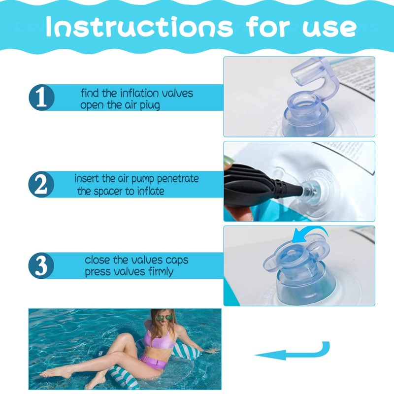 TUXUNQING Water hammock, inflatable hammock, pool inflatable hammock, pool float,