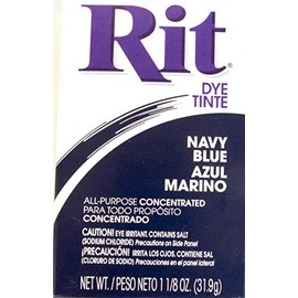 Rit Concentrated Powdered Fabric Dye, Navy Blue 1.13 oz ( Pack of 3)
