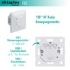 Oktaplex Fairy Set of 2 Motion Detectors Flush-Mounted 180° High