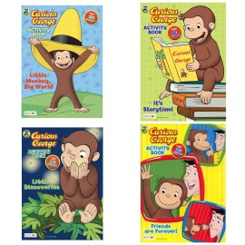 PBS Kids - Curious George - Activity Books - Stickers - Educational Fun Time - It's Storytime