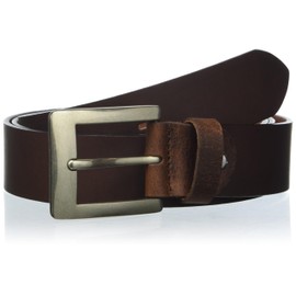 JP 1880 Men's Large Sizes Menswear L-8XL Leather Belt, Full Cowhide Leather, up to 170 cm, Metal Buckle 705233, mahogany brown