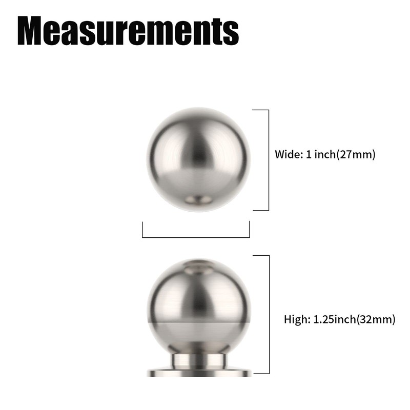 Coinkoly 10 Pack Cabinet Knobs Brushed Satin Nickel Single Hole