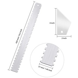 Wmzjnljy 3pcs Guitar Neck Notched Straight Edge Guitar Luthiers Tool,String Action Ruler Gauge Fret Rocker String Height Gauge for Most Guitar Fretboards(Z97-1)