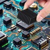 4PCS Black Aluminum Heat Sink with Thermal Conductive Adhesive Tape,