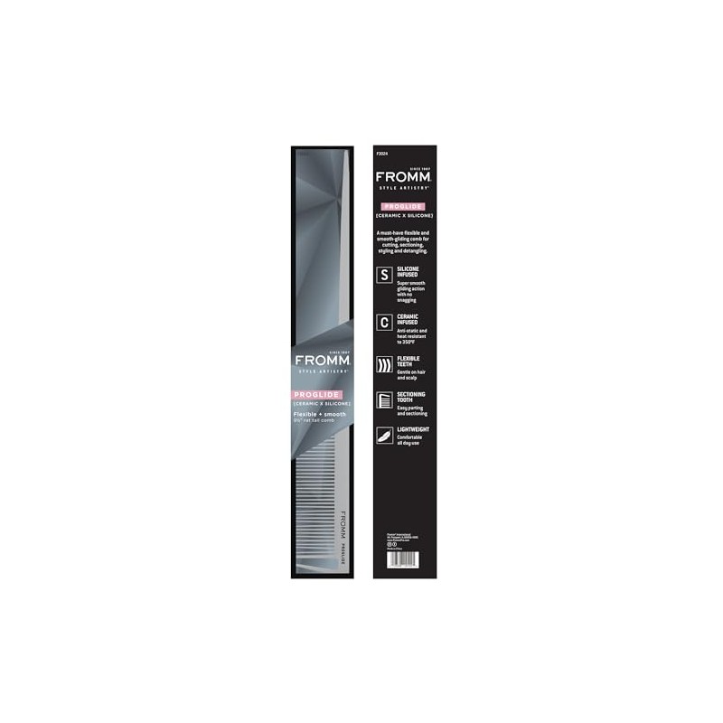 Fromm F3024 ProGlide 9.25" Rat Tail Comb