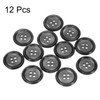 HARFINGTON 12pcs Resin Sewing Button, 20mm 3/4-Inch 4 Holes Round