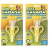 Baby Banana 2 Yellow Banana Toothbrush Training Teether Tooth Brush