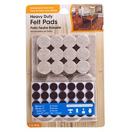 Jacent Heavy Duty Self Adhesive Felt Pads, 113 Pieces per Pack, 1-Pack