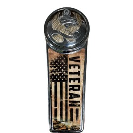 Kustom Cycle Parts Veteran American Flag Dash Panel Console Insert! Fits Harley Davidson 1989-2007 Electra Glides and 2002-2007 Road Glides. Easy Install!