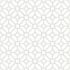 FloorPops FP2946 Lattice Peel Stick Floor Tiles, White & Off-White