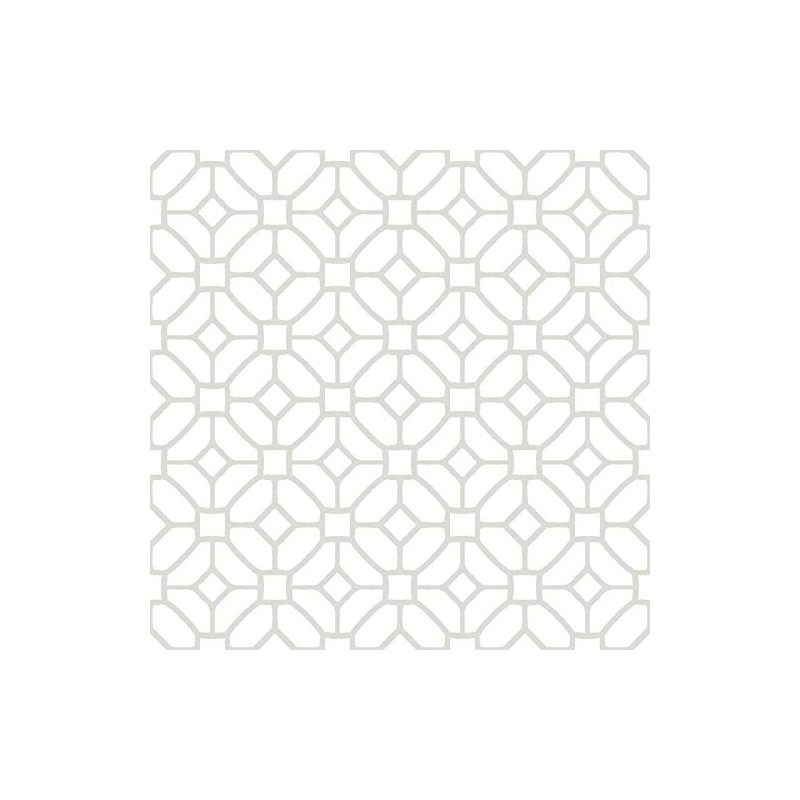 FloorPops FP2946 Lattice Peel Stick Floor Tiles, White & Off-White