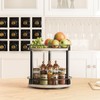 YATINEY Lazy Susan Organizer, Rotating Spice Rack, 2 Tier Spice