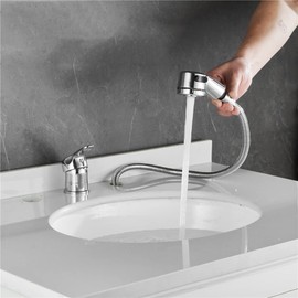 Weirun Salon Shampoo Bowl Sink Basin Faucet Valve with 2 Function Sprayer and Hose for Beauty Shampoo Bed Bowl or Backwash Unit with 3/8 to 1/2 NPT Reducer Adapter