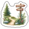 Unbranded ADVENTURE AWAITS Magnet, NATURE PATH Magnet, BOTANICAL GARDEN Magnet,