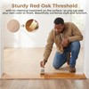 SFNSM Natural Wood Door Threshold for Doorways, Non-Slip Solid Red