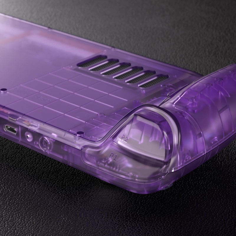 eXtremeRate Custom Faceplate Back Plate for Steam Deck LCD, Clear