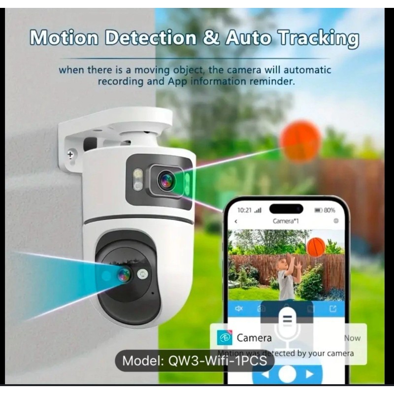beenocam Smart Home Camera Dual Lens WiFi Security 2pcs Outdoor