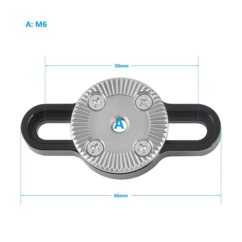 CAMVATE Standard M6 rosette connection adapter bracket with two 1/4