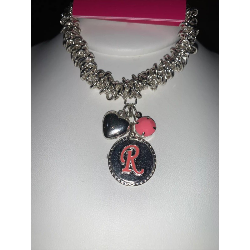 JUSTICE CHARM BRACELET INITIAL(B,D,H, - R