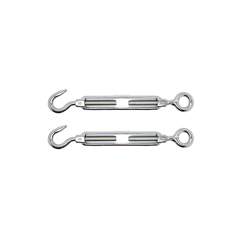 M8 x 120mm Eye & Hook Turnbuckles Wire Tensioner Strainer
