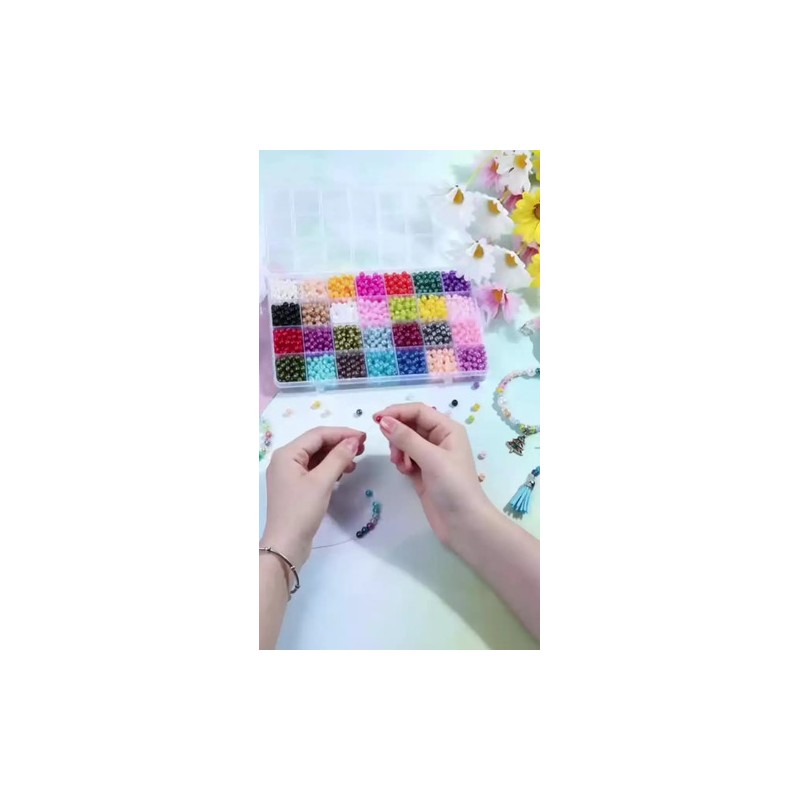 2000pcs Cuentas De Perlas Para Pulseras, Joyas, Collares