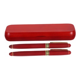 Operitacx Füllfederhalter Set Mit Geschenkbox 2 Teiliges Schreibset Aus Rosenholz Für Büro Und Schule Hochwertige Schreibgeräte Für Kreative Ideen Und Notizen