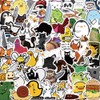 Pack of 50 Cartoon Animals Stickers Car Laptop Phone Guitar