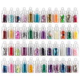 NAILFUN Set of 48 Nail Art Vials - Various Colours