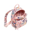 Vera Bradley Women's Cotton Mini Backpack Purse Bookbag, Paradise Coral,