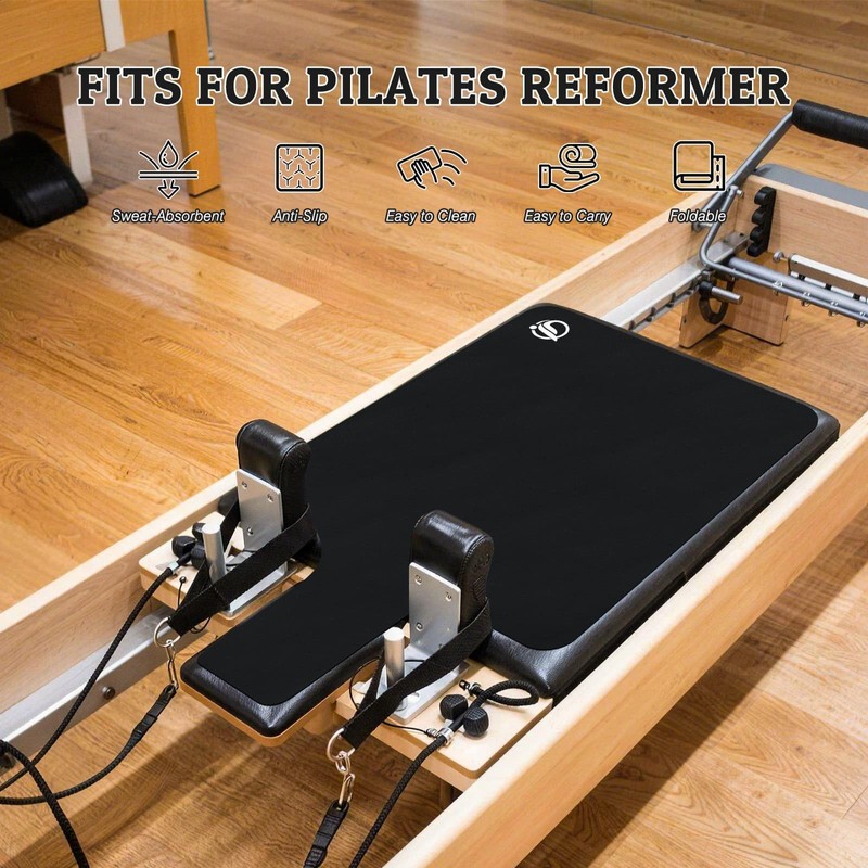 JOOEER Non-Slip Pilates Reformer Mat, 1.2 mm Thick, 39 x