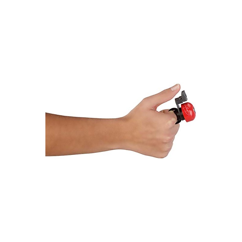 infactory Bicycle bell: finger bell with adjustable fastening strap, diameter