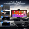 Carpeer Wireless Carplay Screen for Car, 10.26" Portable Car Play