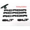 PAINT 5PCS Matte BLACK EMBLEM For 2020-2023 GMC ACADIA BLACK
