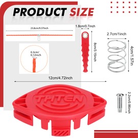 THTEN CMZST0653 CMZST065 Trimmer Blades Head Spool Line Compatible with Craftsman CMCST900,CMESTA900,CMESTE920,CMZST98020,CMCST915,CMEST913 String Trimmer 1+10+6+4+1
