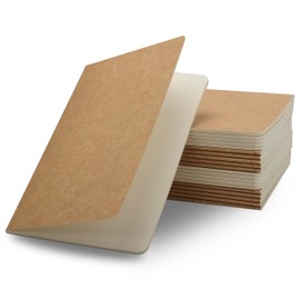 TWONE 21 Pack Journal Notebook, Travel Journals, Blank Pages, 30 Sheets, 5-1/2” x 8-1/4” (Coated Kraft Paper Cover)