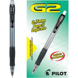 Pilot 51015 Lapicero mecánico Pilot G2, minas 0.7 mm HB, caja con 12 piezas