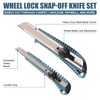 SN-KNIFE 2PK Wheel-Lock Heavy-Duty Snap Off Utility Knife