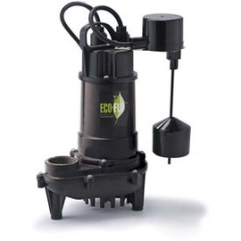 Eco-Flo ECD33V Submersible Sump Pump, Cast Iron, 1/3 HP, 3300 GPH