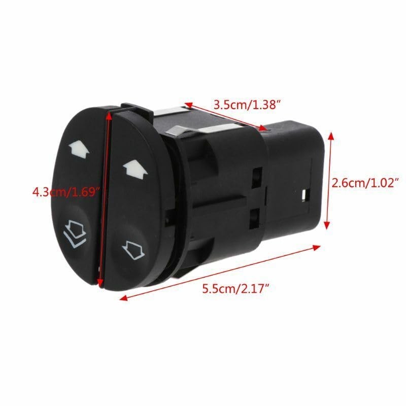 ZINGKING Driver Side Window Control Switch Front Left Window Regulator