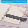 PATIKIL 22cm x 4.5cm Bookmark Ruler 10pcs Snap-in Ruler Page
