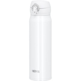 Thermos JNL-605 WHGY Water Bottle, Vacuum Insulated Travel Mug, 20.3 fl oz (600 ml), White Gray
