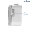 Atrium Seniorenwecker extra deutlich Analog Quarz ohne Ticken große Zahlen